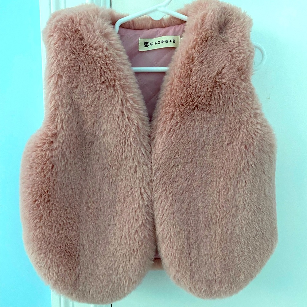 Girls Faux Fur Vest 100